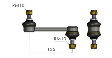 BIELETA ALFA ROMEO 156 98/07 - 147 02/10 - GT 05/11 // DELANTERA