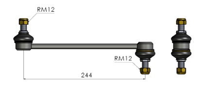 BIELETA KIA CERATO 09/… // DELANTERA