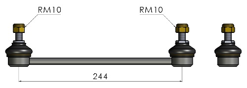 BIELETA MERCEDES BENZ CLASE A 190 - 160 99/06 // DELANTERA