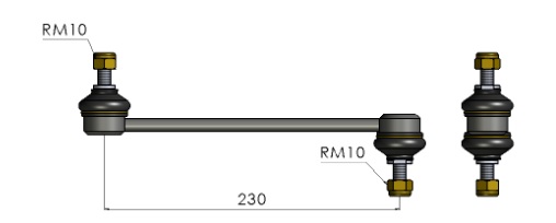 BIELETA NISSAN FRONTIER D22B 2003--&gt;2009 4X2 / X-TERRA 2003--&gt;2009 4X4