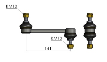 BIELETA PEUGEOT 407 05/11 - 508 12/… / CITROEN C5 02/07 - C6 06/09 // TRASERA