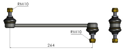 BIELETA RENAULT FLUENCE 10/… - MEGANE III // DELANTERA