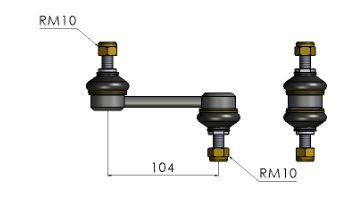 BIELETA TOYOTA COROLLA 92--&gt;97 / CAMRY 87--&gt;91 / CELICA 89--&gt;99 / CORONA 92--&gt;98 // TRASERA